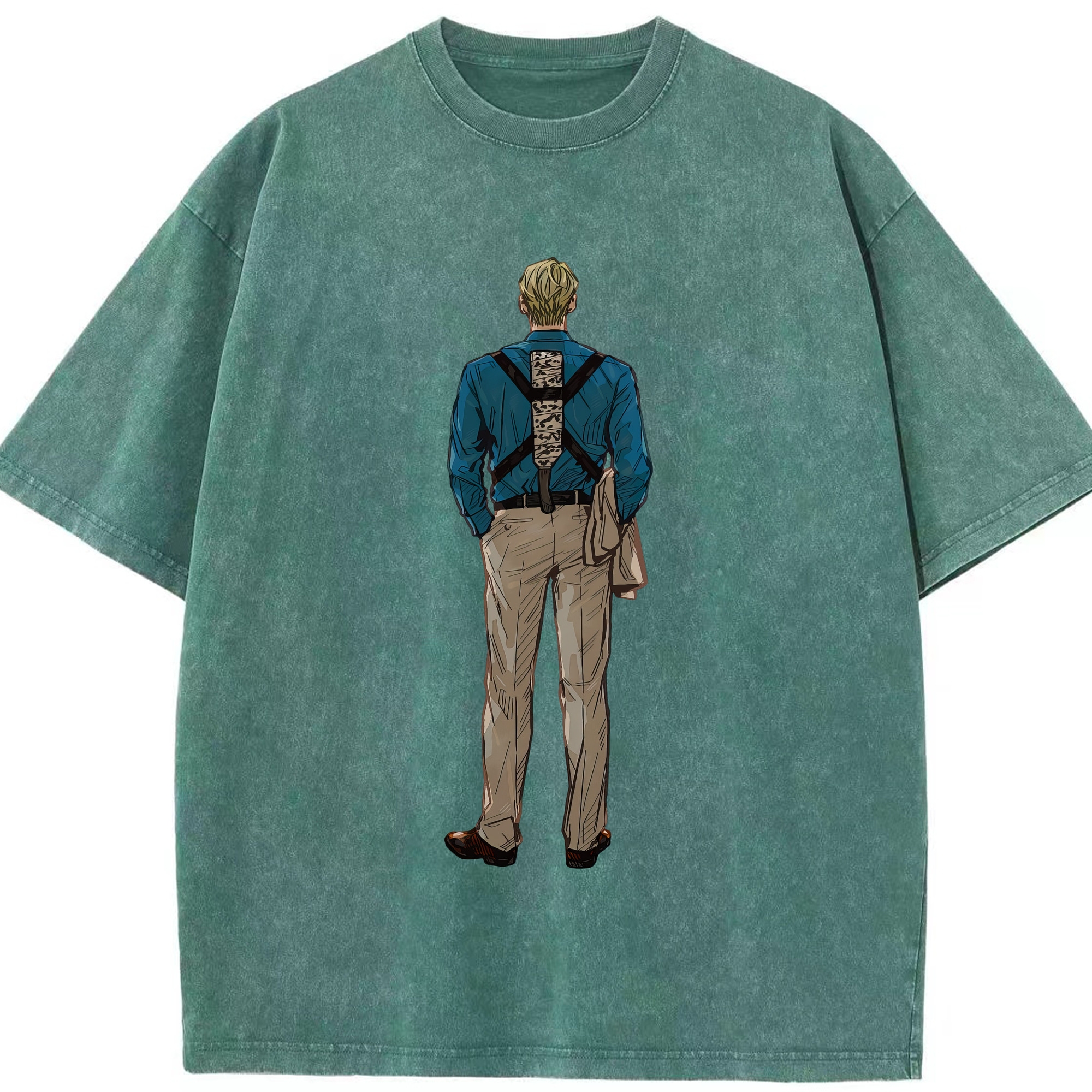 （画像用） 呪術廻戦 Jujutsu Kaisen 綿100% ヴィンテージ風 半袖Tシャツ（フロントプリント）